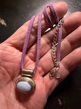 Sterling Agate Necklace